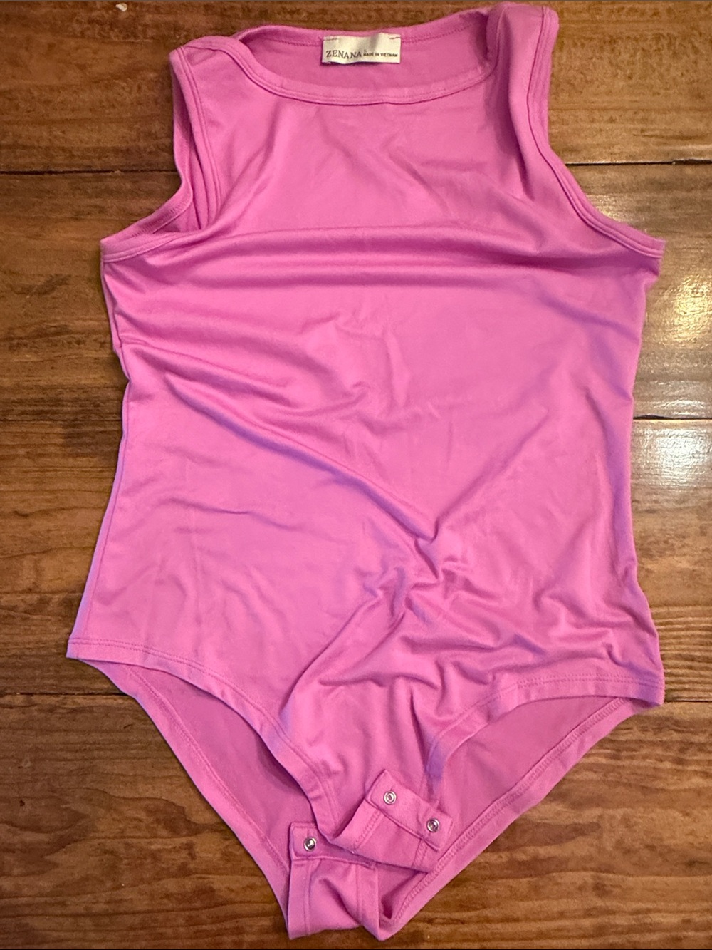 Zenana Outfitters Sleeveless Bubblegum Pink Girls Bodysuit